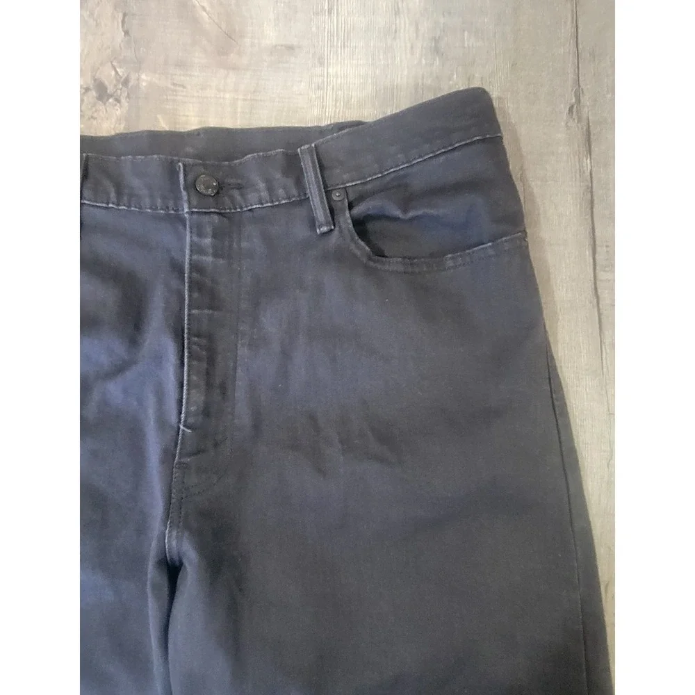 Levis 569 Shorts Mens 38 Black Denim  Loose Fit Long 11